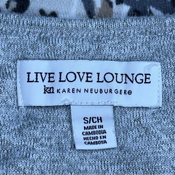 SMALL LIVE LOVE LOUNGE LEOPARD PRINT TANK GREY WHITE ANIMAL PRINT - Picture 10 of 12